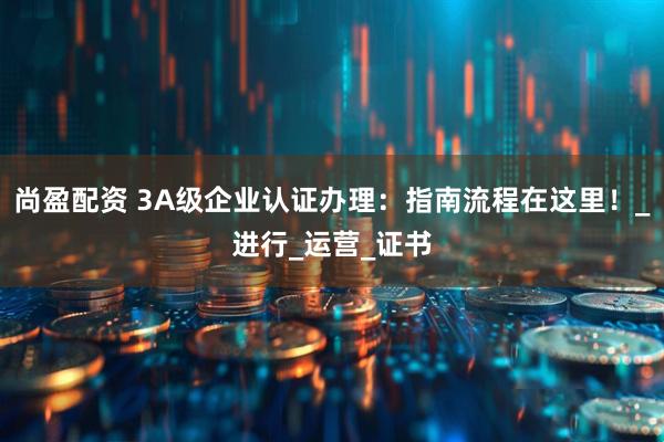 尚盈配资 3A级企业认证办理：指南流程在这里！_进行_运营_证书