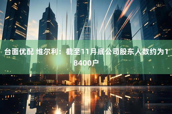 台面优配 维尔利：截至11月底公司股东人数约为18400户